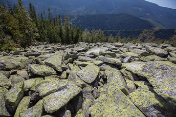 Yavirnyk-Gorgan mountain peak in Carpathian