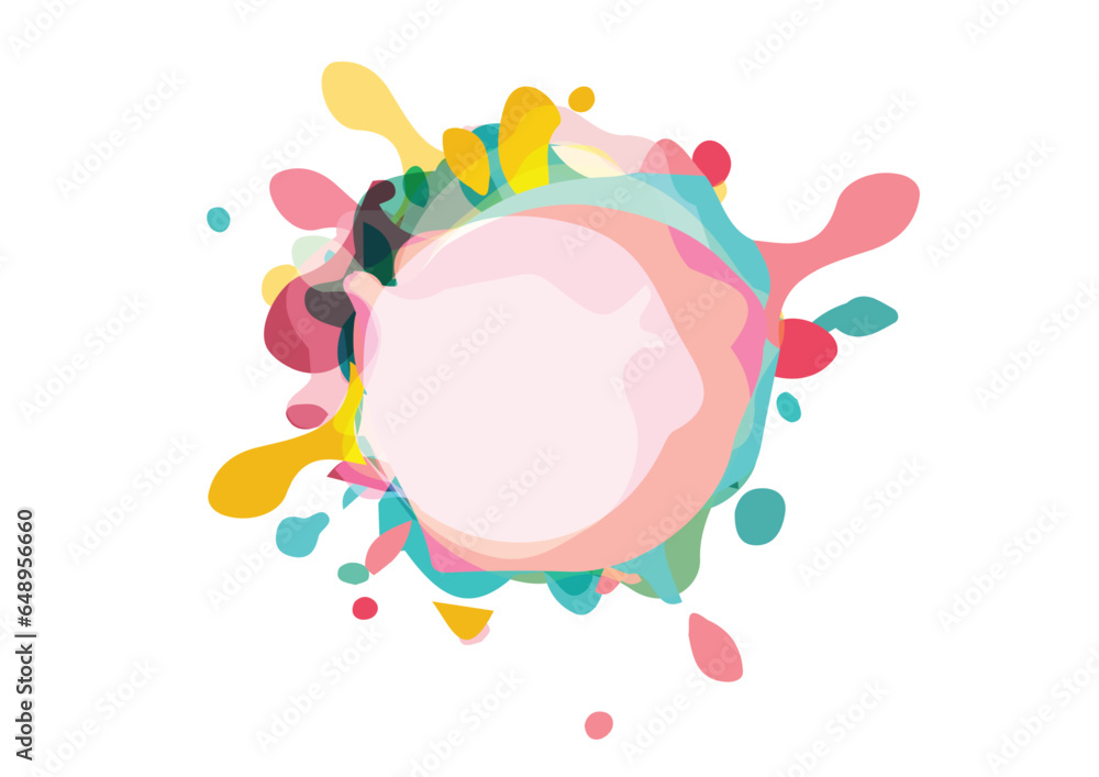 Poster abstract vector splash and liquid gradient colourful geometric modern background. illustration vecto