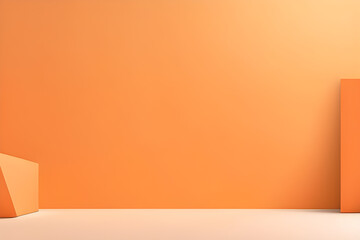 A minimalist's choice, this light orange background is ideal for showcasing products
