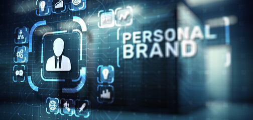 Personal branding brand development business education concept.