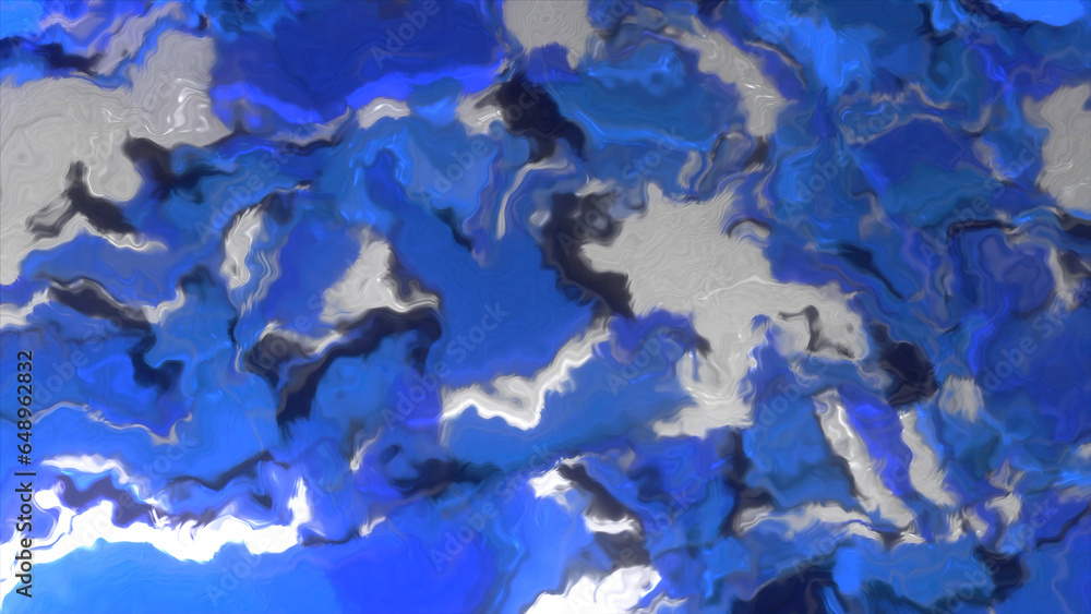 Poster colorful spots move in abstract fluid pattern. motion. animation of moving streams of spots in liqui