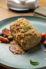 Delicious dessert from the pastry chef