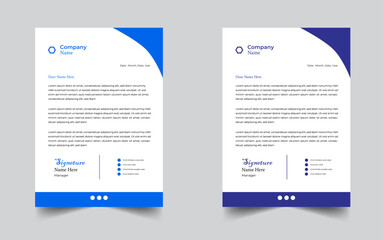 letterhead design template vector