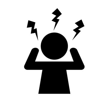 recommend clip art: Angry person silhouette icon. Claiming person. Vector.