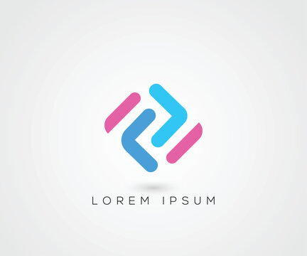 FF logo design vector illustration