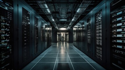 Fototapeta premium Artificial Intelligence Data Center 