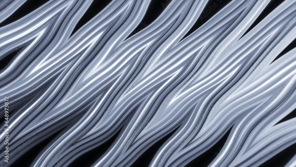 Poster beautiful background of colorful zigzag stripes. motion. wavy lines move in iridescent flow pattern.