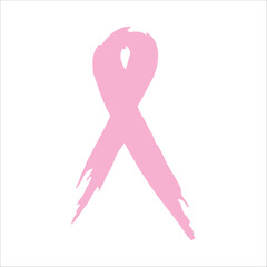 Stylish , fashionable  and awesome Breast Cancer typography art and illustrator