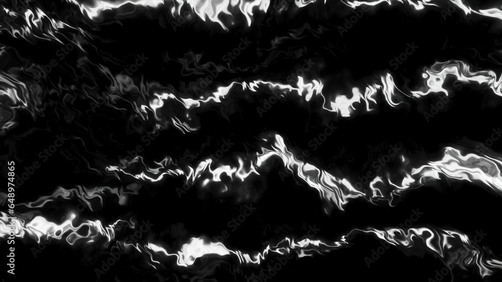 Aufkleber stream of glowing and flickering lines of energy. motion. electric power flows with luminous curves.
