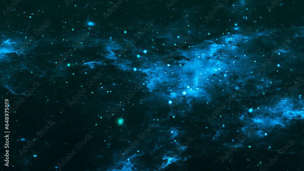 Poster space background. flight in space with simulation of galaxies and nebulae. stunning galaxy. night sk