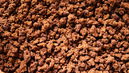 ground coffee powder, brown, fragrant, macro