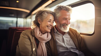 An enchanting voyage: elderly adventurers exploring exotic destinations, immersing in local culture. Generative ai.