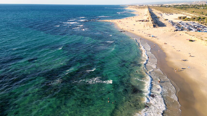 Aerial Sea Landscape , Israel, 
Caesarea