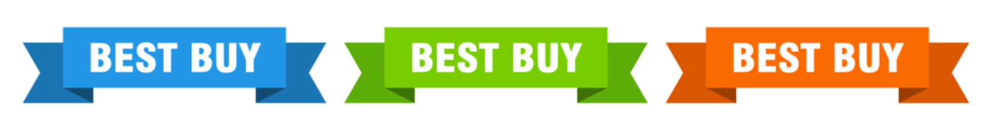 best buy ribbon. best buy isolated paper sign. banner