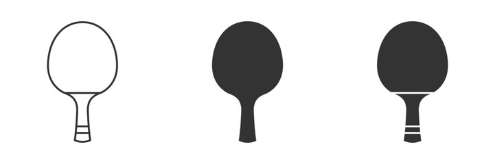 Ping pong racket icon. Vector illustration. - obrazy, fototapety, plakaty