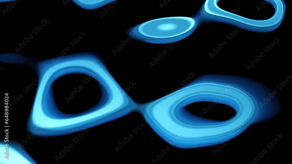 Poster liquid pattern of moving lines. design. linear 3d spots move with liquid effect. pattern of liquid l