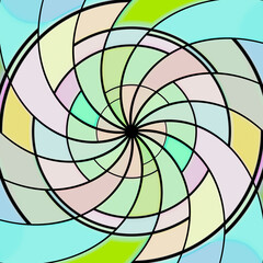 spiral color retro background illustration