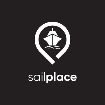 pin map logo ship sail design consulting transportation