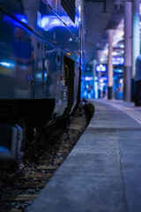 Train inside trainstation