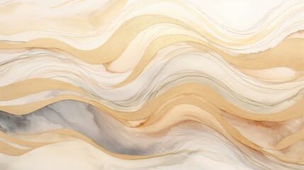 Golden waves background. Luxury gold wallpaper illustration. Design for cover, invitation background, packaging design, print. Elegant abstract wave wall arts and home decoration, cover.