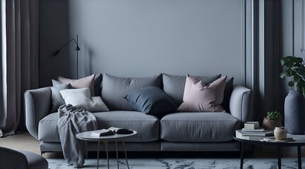 white sofa in a living room