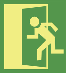 emergency sign exit 