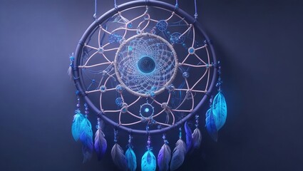 blue glass ball