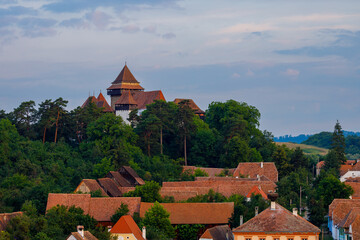 The fortified church of Viscri in Romania