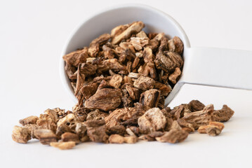 Burdock Root Spilled from a Teaspoon
