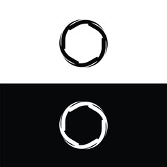 Circle vector logo template design . Circle icon illustration