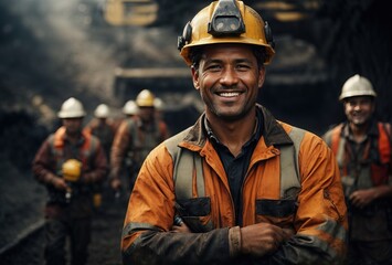 Fototapeta premium portrait of smiling western man, businessman background concept