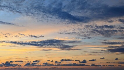 sunset sky with clouds. clouds background.