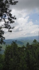 Panoramic view towards the mountains
