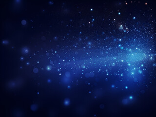 Futuristic abstract blue glow particle background  