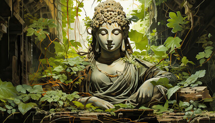 Buddha’s Serenity Amidst the Jungle