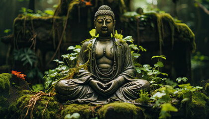 Buddha’s Serenity Amidst the Jungle