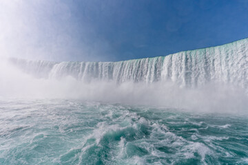 Niagara Falls Horseshoe Waterfall, view from the water
