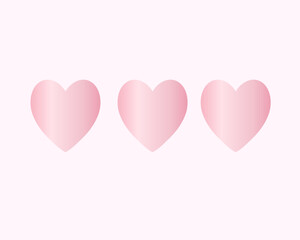 pink valentine heart gradient