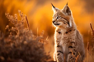 Fototapete Luchs lynx in the wild