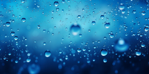 Textured blue water drops abstract background 