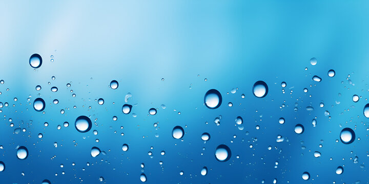Textured blue water drops abstract background 
