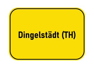 Town entrance sign Dingelstädt TH