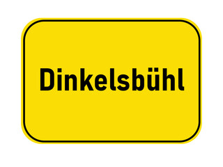 Town entrance sign Dinkelsbühl