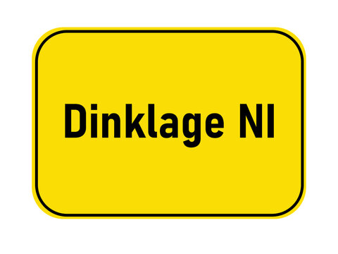 Town entrance sign Dinklage NI