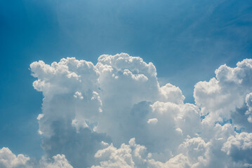 Beautiful clouds in a healthy blue sky