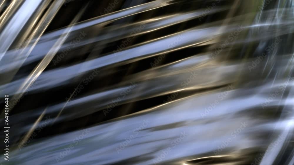 Poster animation of abstract blurred blue background with light and glowing lines in 3d rendering.