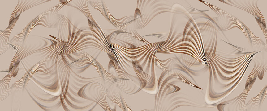 Abstract shapes in smooth paralel lines