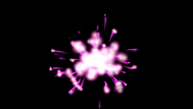 Glowing pink particles exploding with transparent background.
 
4K video with alpha channel (the black background is transparent)

