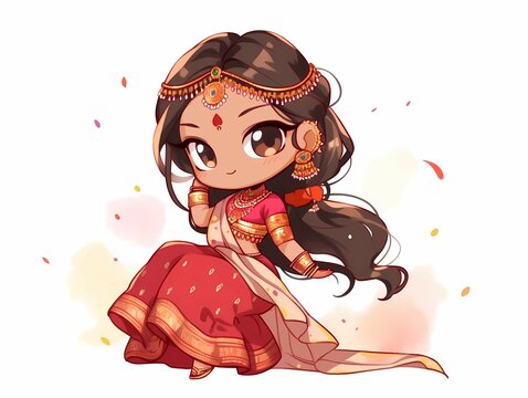 Parvati, chibi style, Generative AI