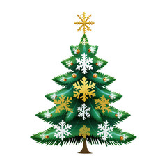 Watercolor Christmas Tree (AI Generated)